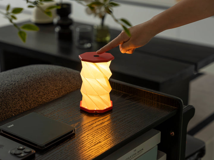 Gingko Design - Mini Twist Hexagon Portable Lamp