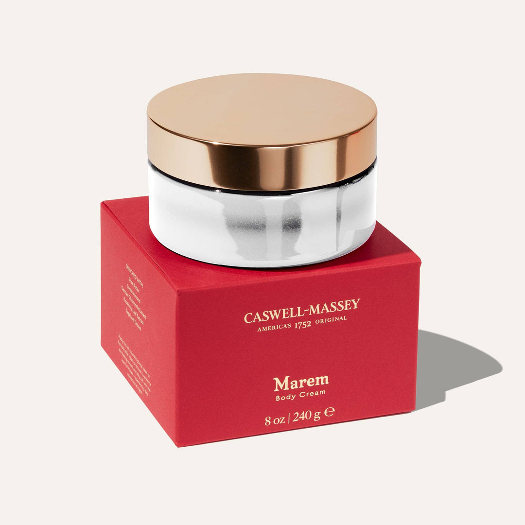 Caswell-Massey - Marem Body Cream, Rose, Amber, Natural Moisturizer, 8oz
