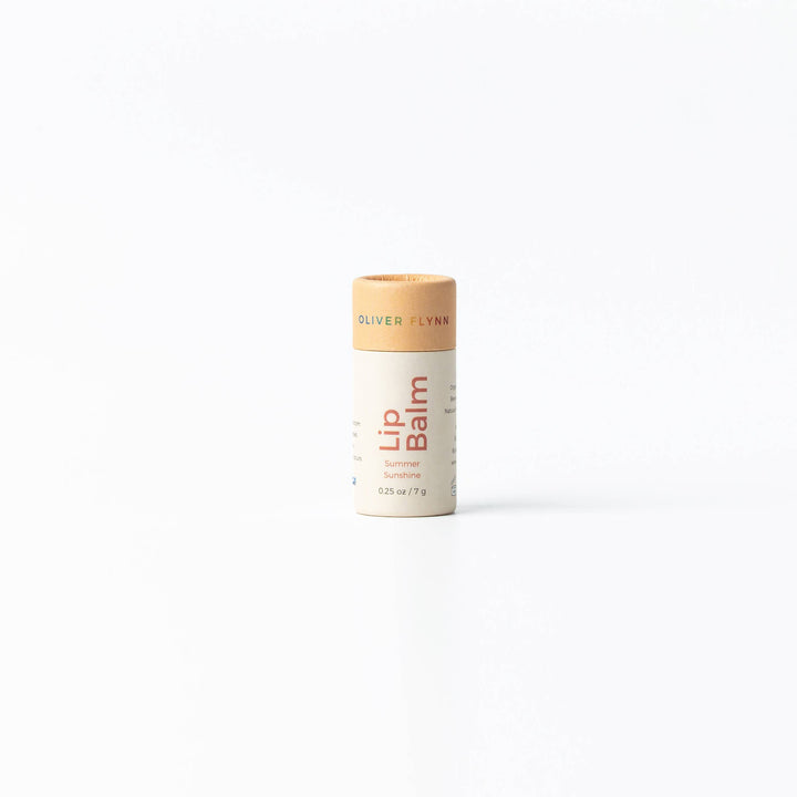 Oliver Flynn Plastic Free Shop - Summer Sunshine Natural Lip Balm (Mango+Peach)
