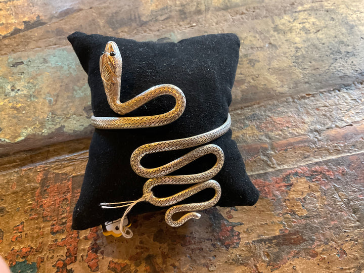Nepali Silver Snake Bracelet
