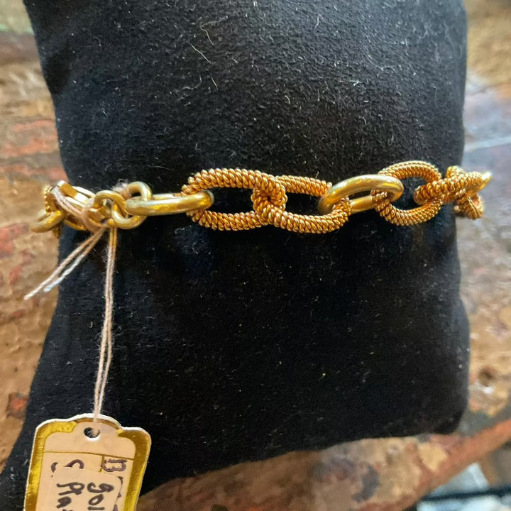 Nepalese Gold Plated 22k Chain Bracelet