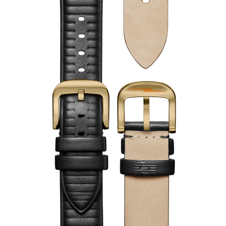 Shinola Mechanic 39mm Watch - Black Leather Strap