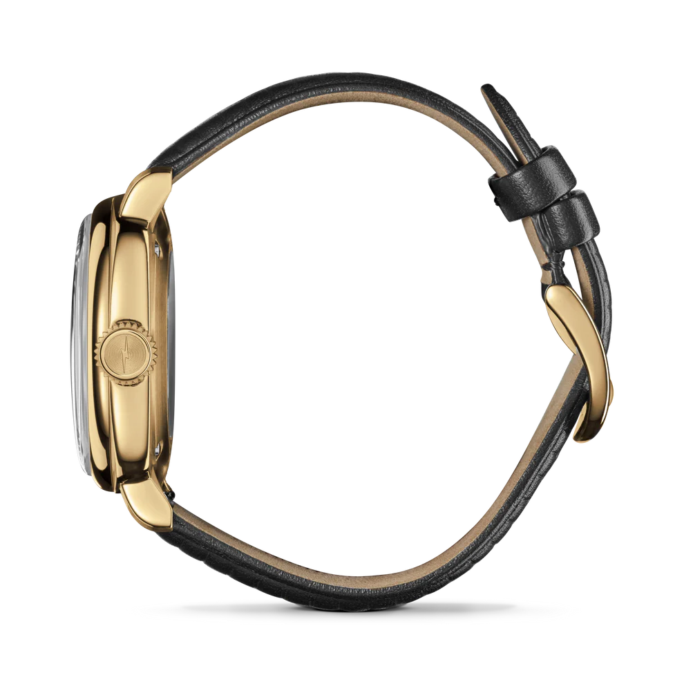 Shinola Mechanic 39mm Watch - Black Leather Strap