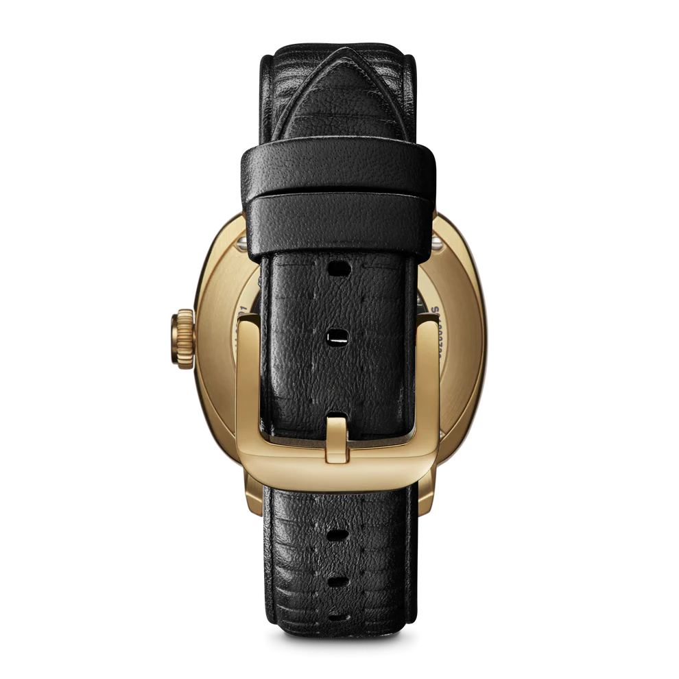 Shinola Mechanic 39mm Watch - Black Leather Strap