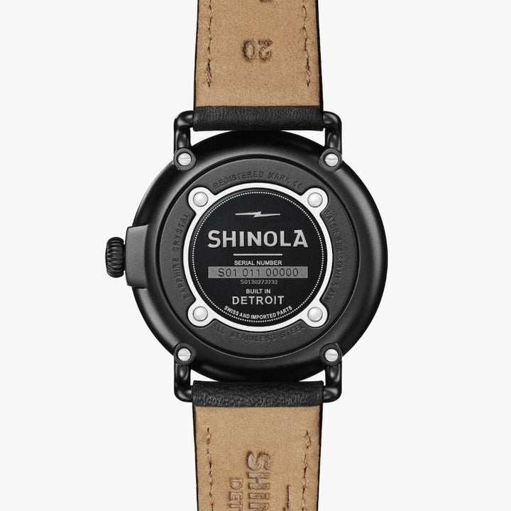 Shinola Runwell Sub Second 41mm Blackout Watch