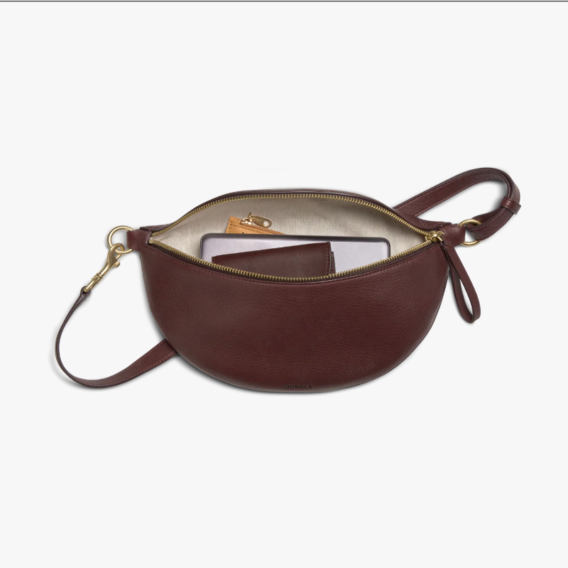 Shinola Natural Grain Leather Sling Bag