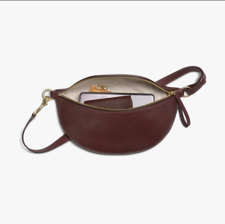 Shinola Natural Grain Leather Sling Bag