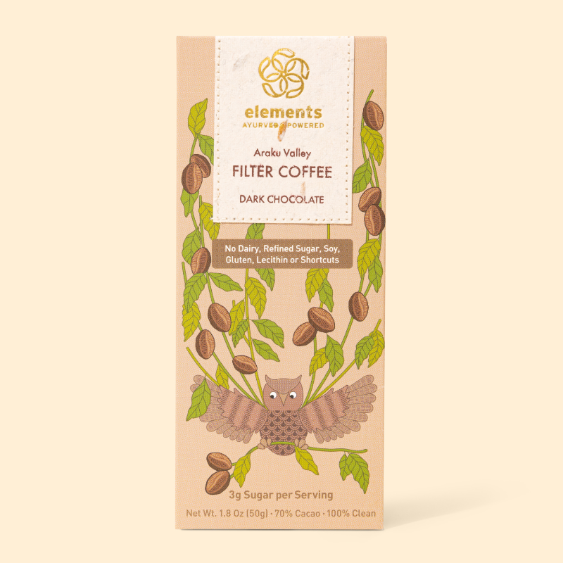 Elements Truffles - Filter Coffee 70% Dark Chocolate Bar