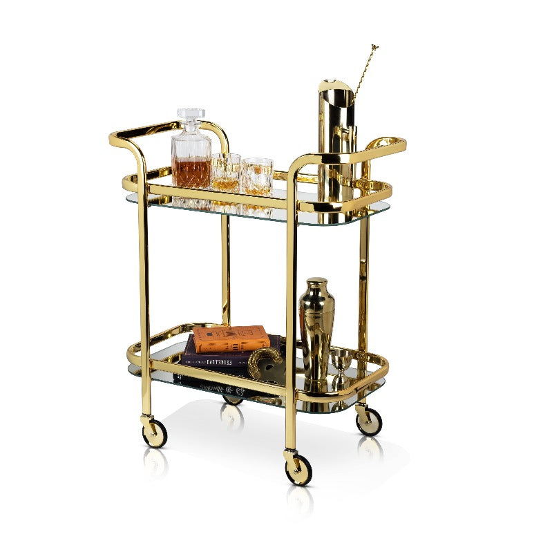 Viski - Belmont: Gold Bar Cart (VISKI)
