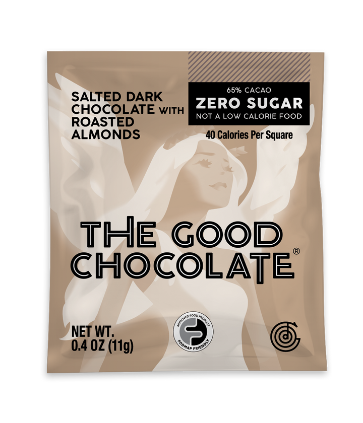 The Good Chocolate - Salted Almonds Chocolate Square / 0.4 oz