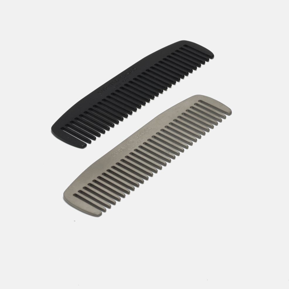 Metal Comb with Leather Sheath - Terma Goods