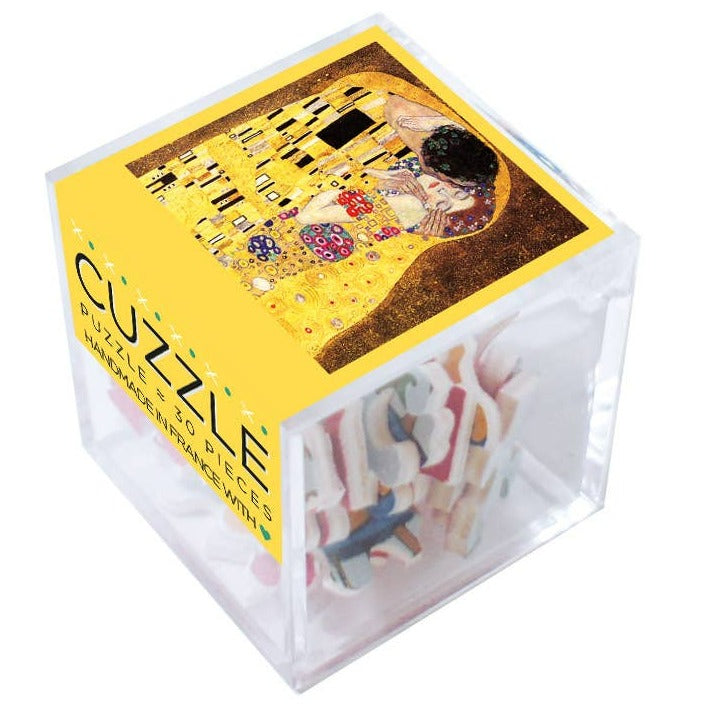 Wilson Jeux Wooden Puzzle Cuzzle - The Kiss by Gustav Klimt