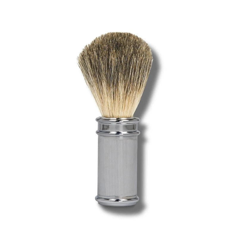 Caswell-Massey Ribbed Chrome Shave Brush