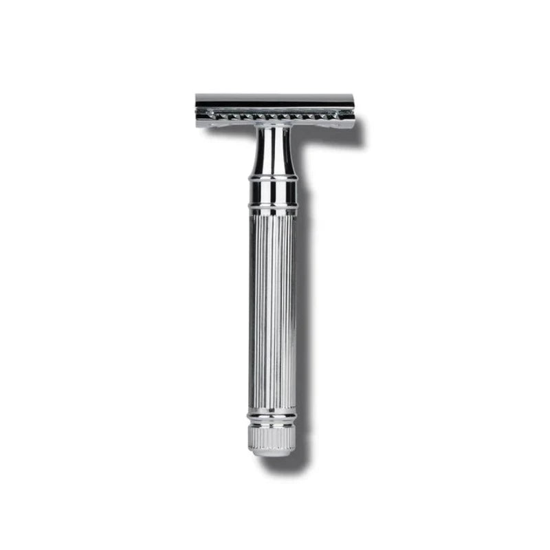 Caswell-Massey Ribbed Chrome Double-Edged Razor