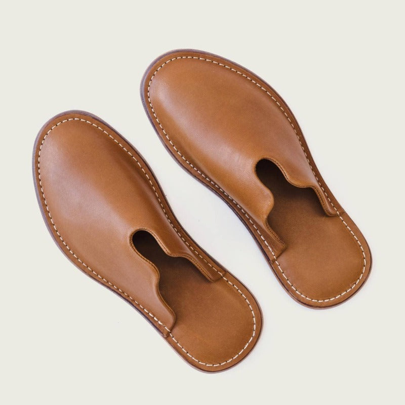 WP Standard - Mr. Grumpy Leather Shearling Slippers