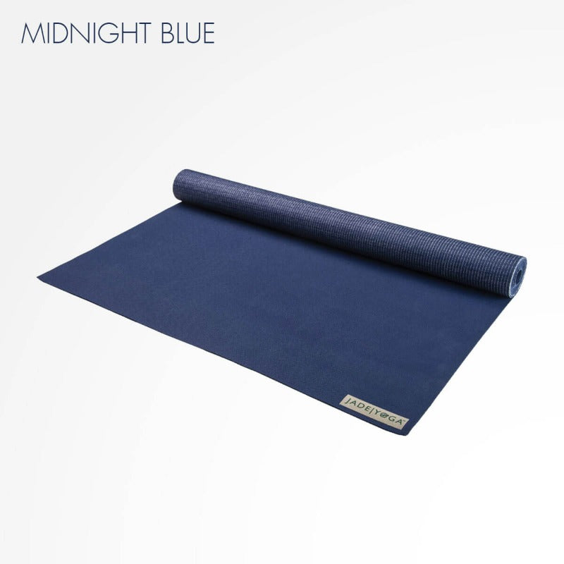 Jade Yoga Voyager Mat in Midnight Blue