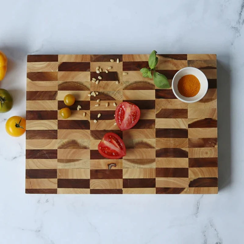 Buy Custom Checkered Hardwood Cutting Board, made to order from Tekoa  Missions