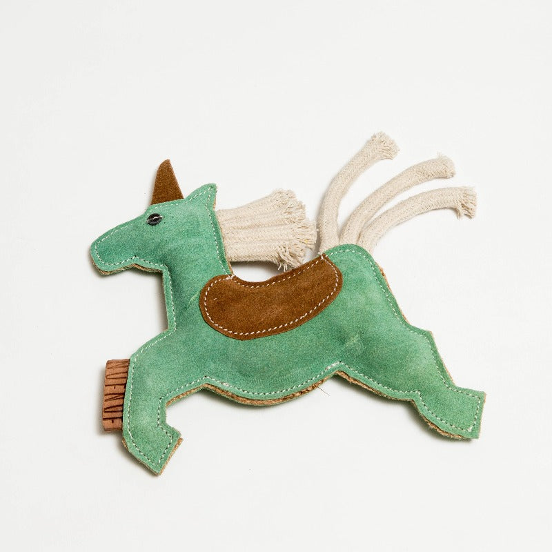 Nufnuf Unicorn Suede Dog Toy