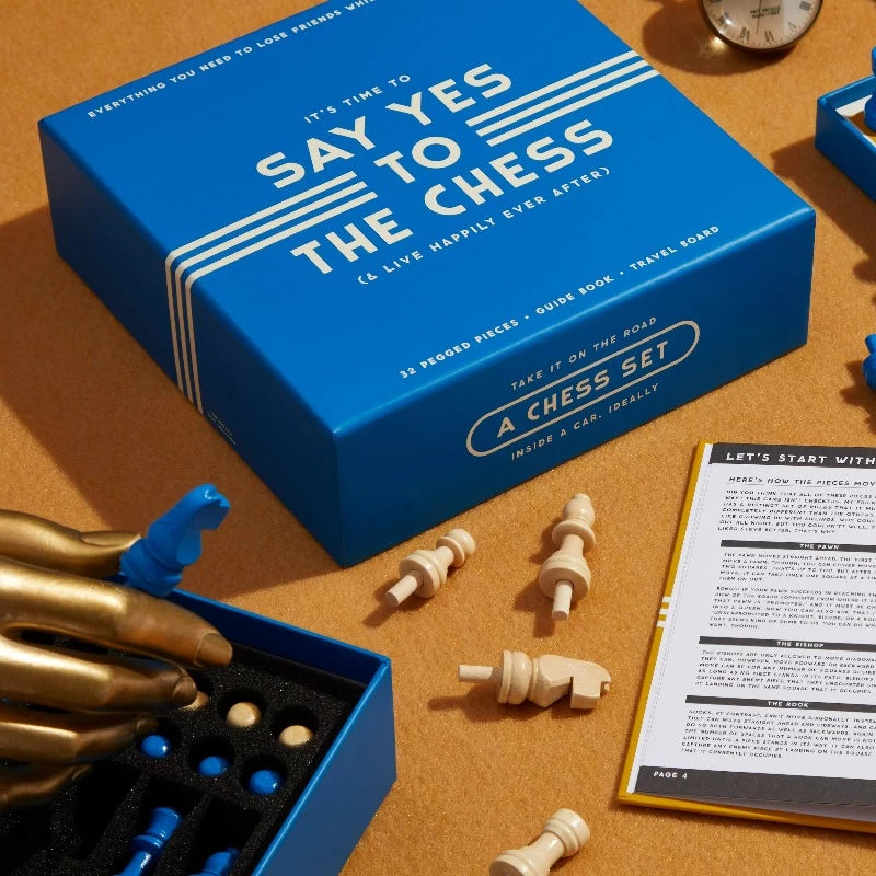 Brass Monkey Say Yes to the Chess Game Set