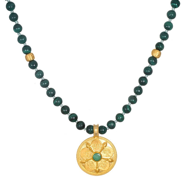 Satya Jewelry 30" Malachite Mala Necklace