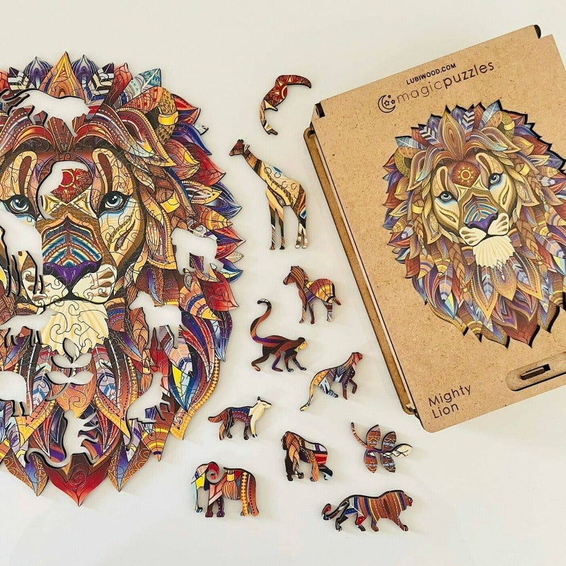 Lubiwood Mighty Lion Jigsaw Wood Puzzle