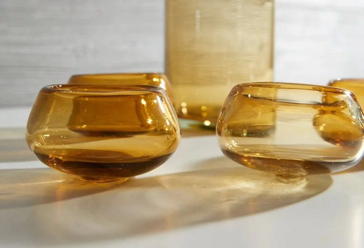 Verve Culture Amber Glassware Set