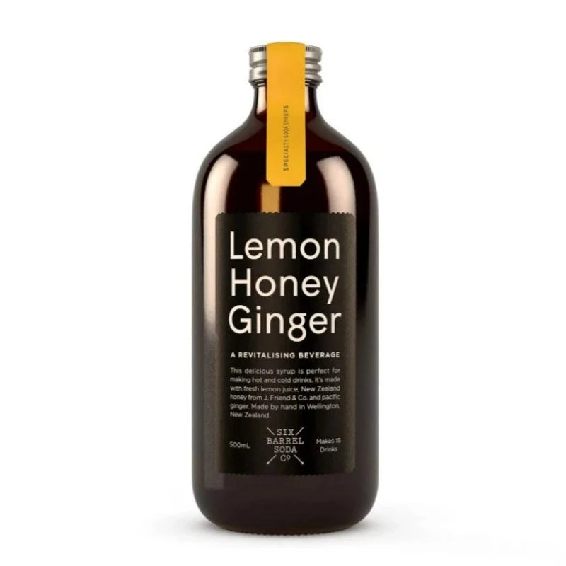 Six Barrel Soda Co. Lemon Honey Ginger Syrup