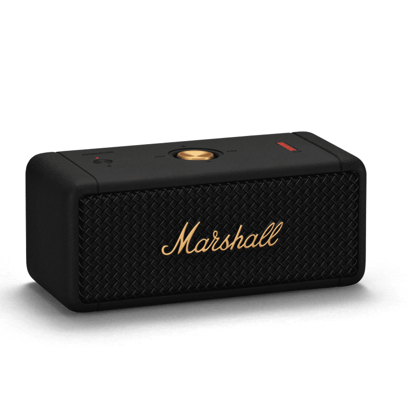 Marshall Emberton II Black and Brass Portable Speaker