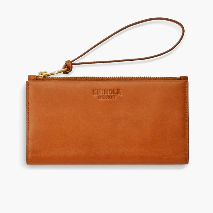 Shinola Natural Leather Wallet | Blood Orange