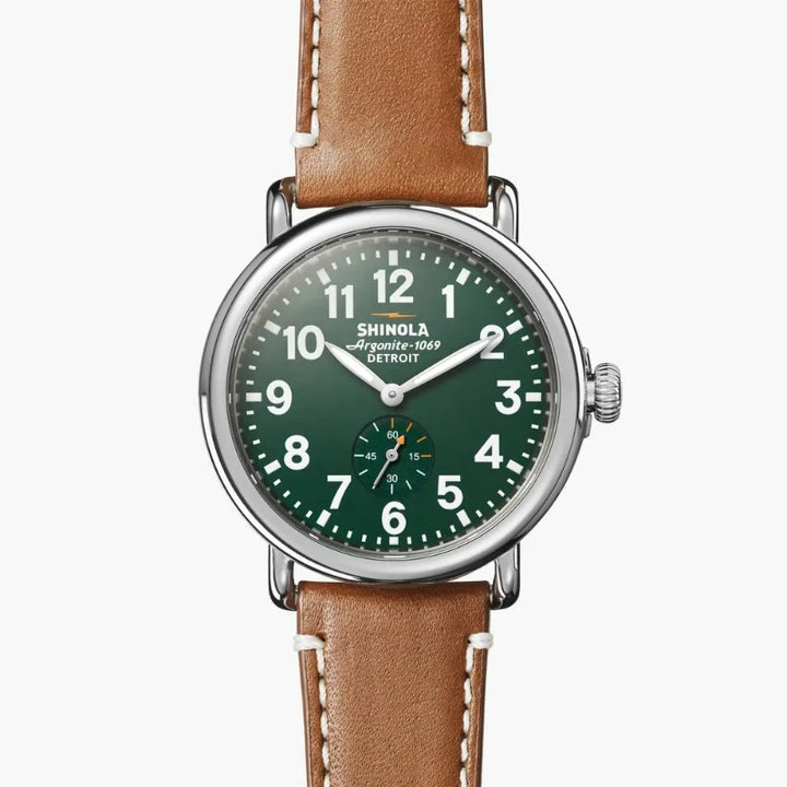Shinola Runwell 41mm Watch | Green Dial