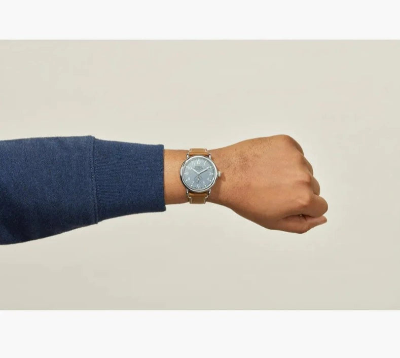 Shinola Runwell 41mm Slate Blue Dial Terma Goods