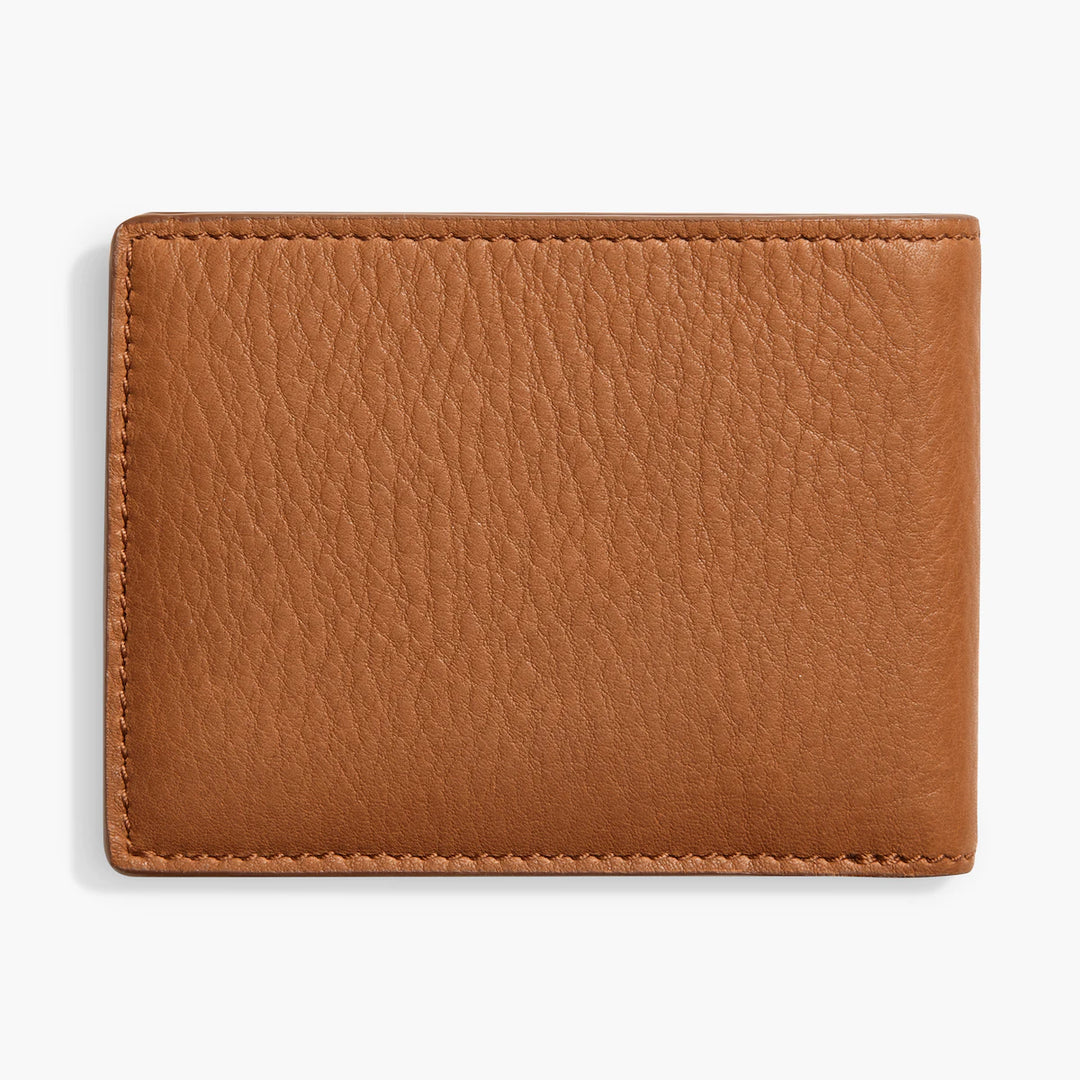 Shinola Slim Bifold Natural Grain Leather Wallet