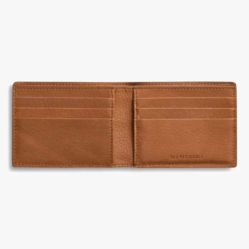 Shinola Slim Bifold Natural Grain Leather Wallet