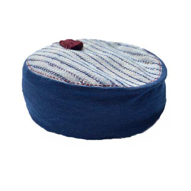 Round Eclipse Moon Buckwheat Meditation Cushion - the five clouds