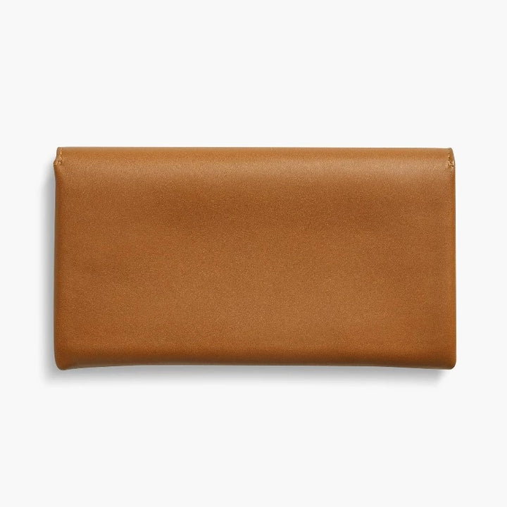 Shinola Birdy Natural Leather Large Snap Wallet